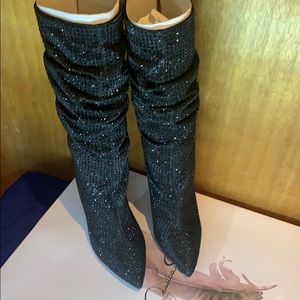 Jessica Simpson rhinestone glitter boot